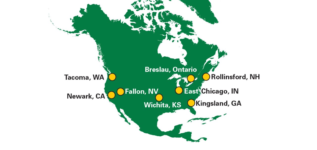 KLEEN+ Refineries Map