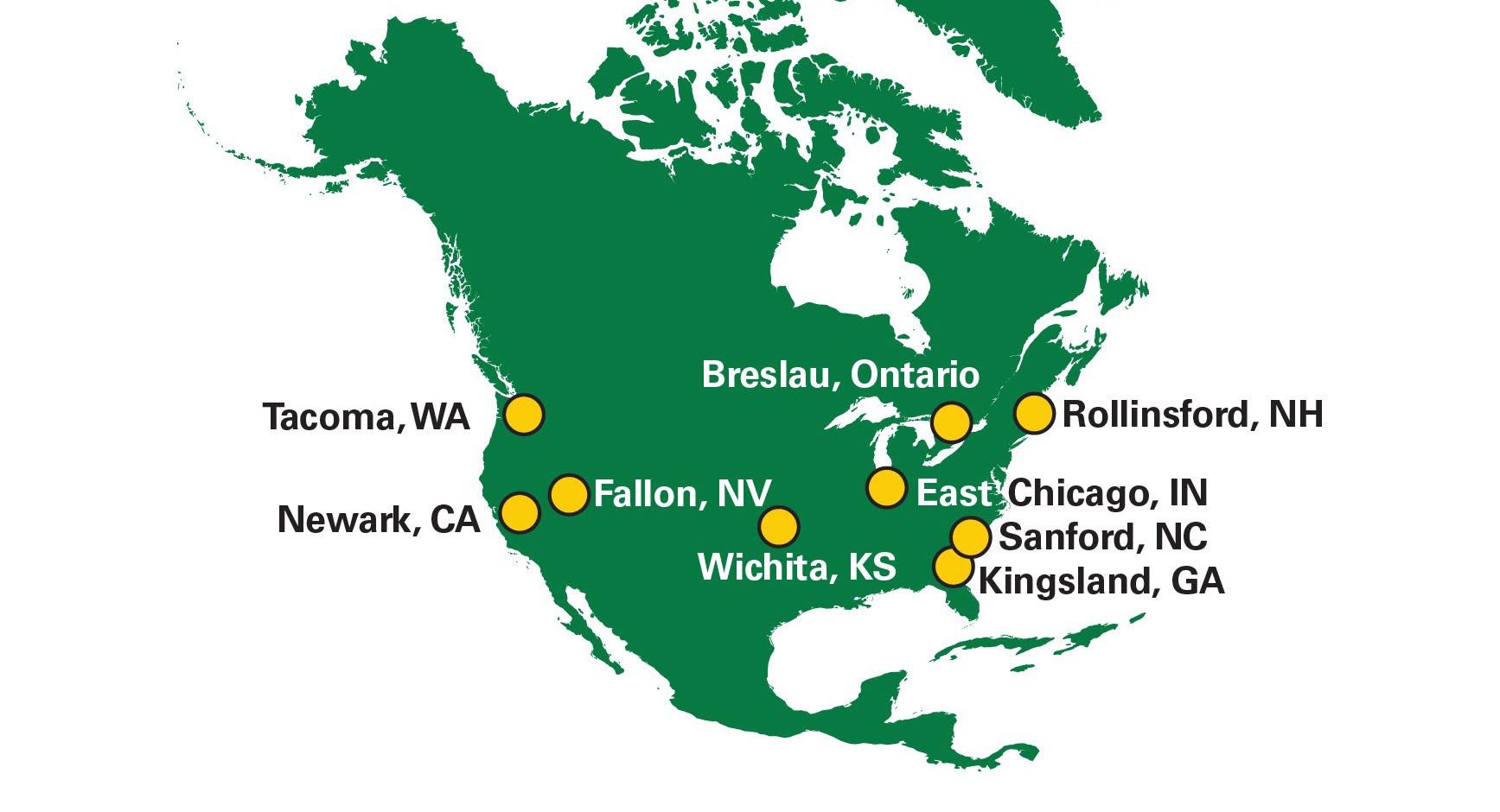 KLEEN+ Refineries Map