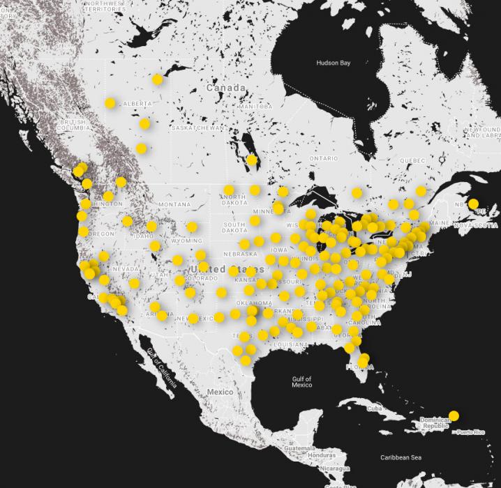 Used Oil Pickup Map | Safety Kleen